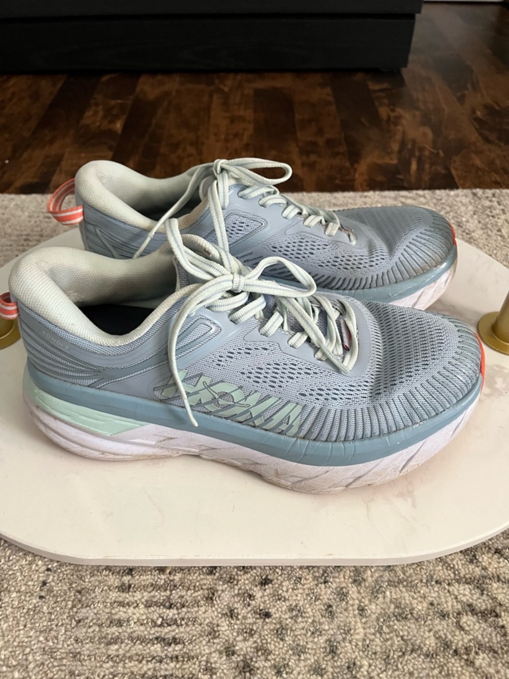 Hoka One One Bondi Women's Light Blue flog Running Shoes
